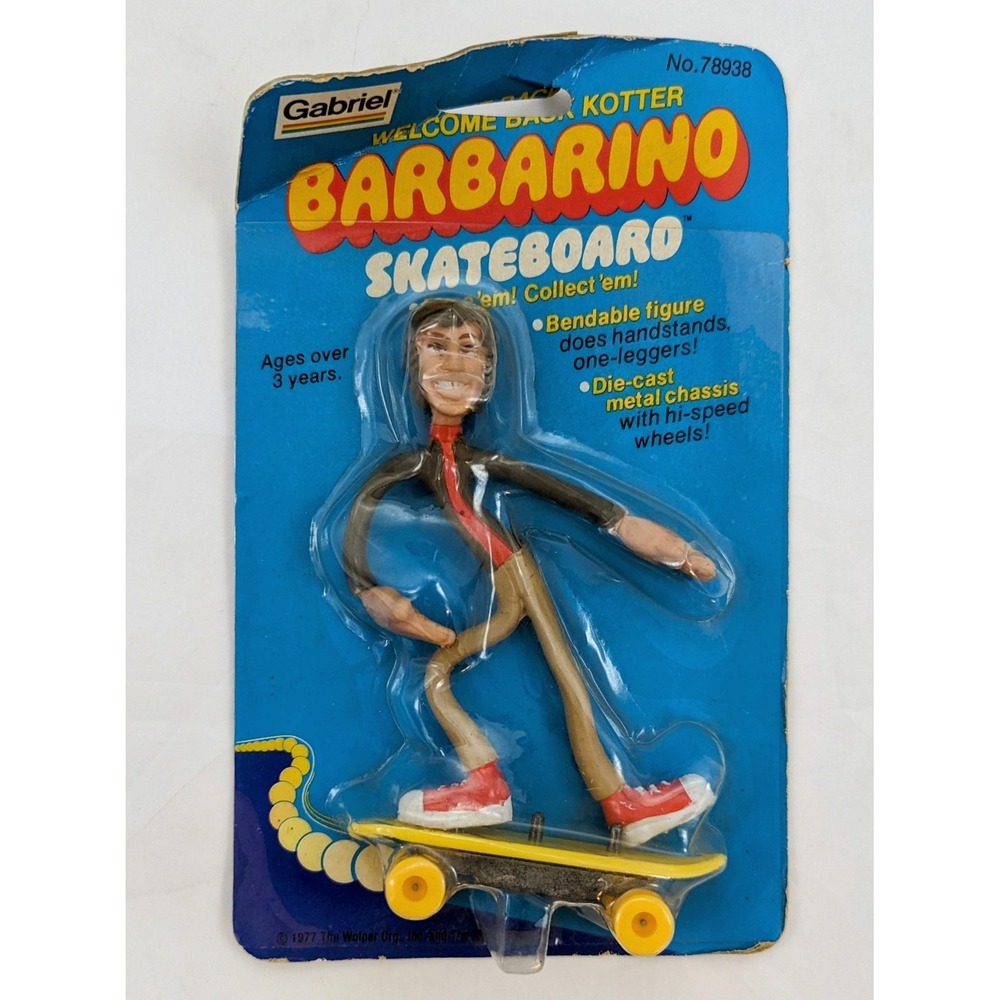 1977 Gabriel Welcome Back Kotter Barbarino John Travolta On Skateboard Figure